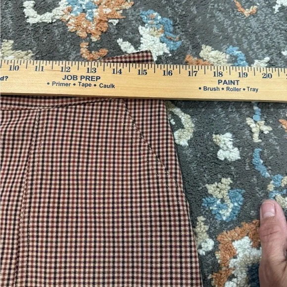 A New Day Brown Plaid Mini Skirt Women’s Size Small Brown Tan - Picture 4 of 5